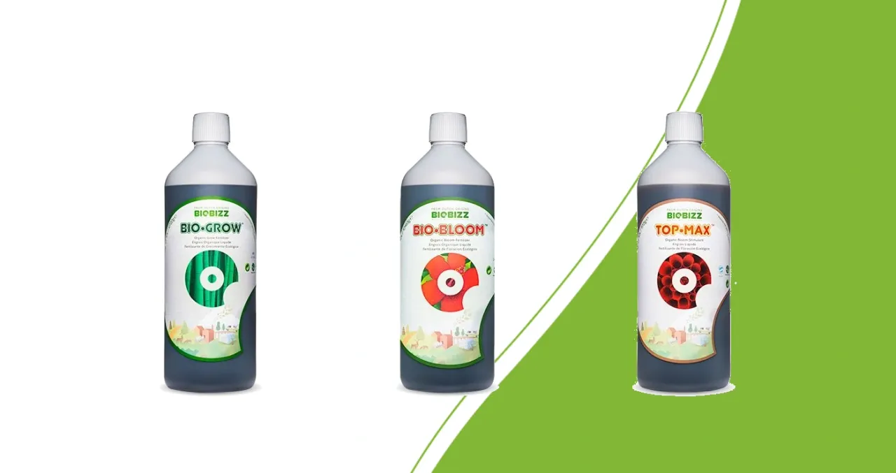 BioBizz Bio·Grow, Bio·Bloom en Top·Max