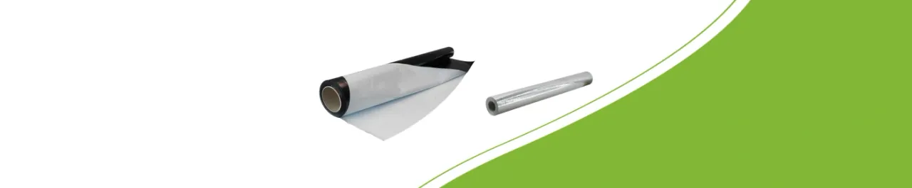 Zwart-witfolie en antidetectiefolie voor het bekleden van vlakken
