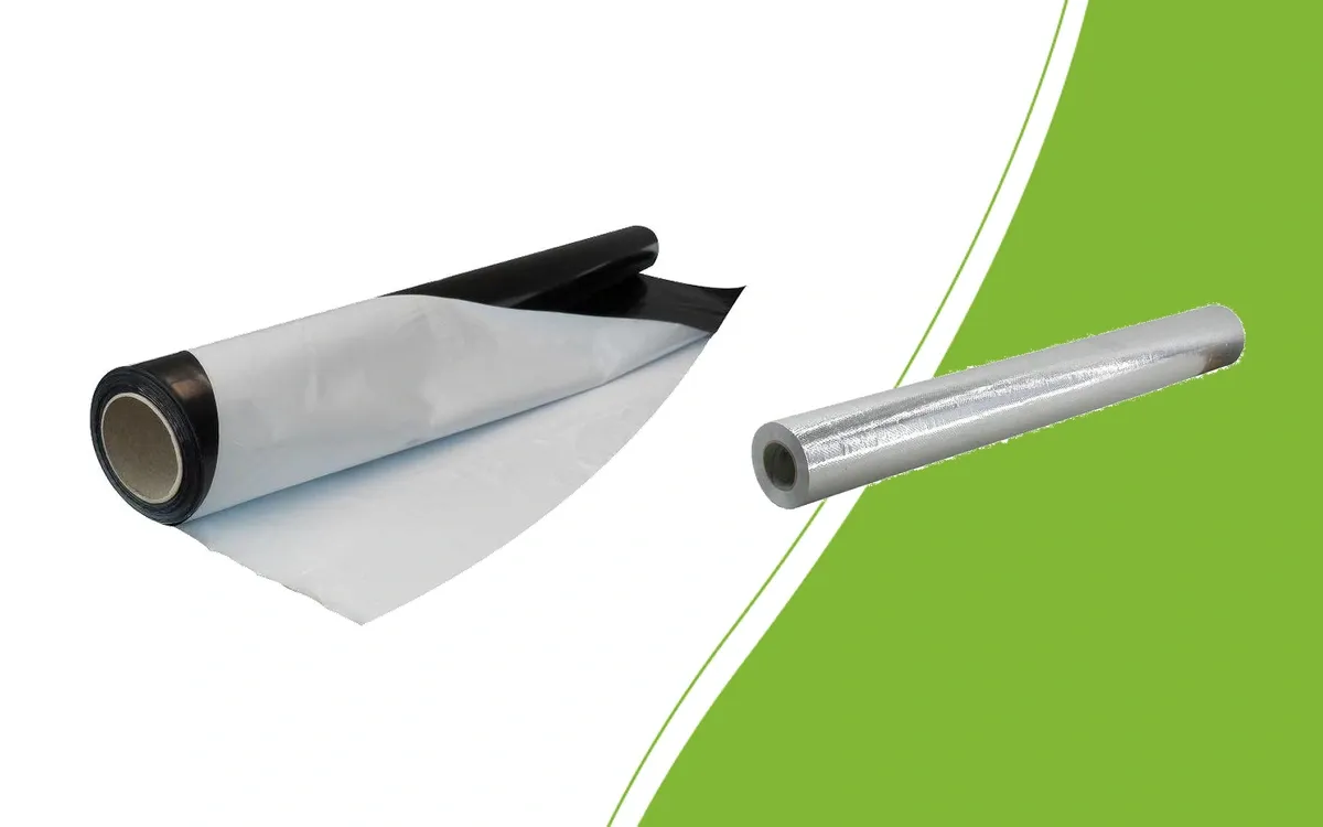 Zwart-witfolie en antidetectiefolie voor het bekleden van vlakken
