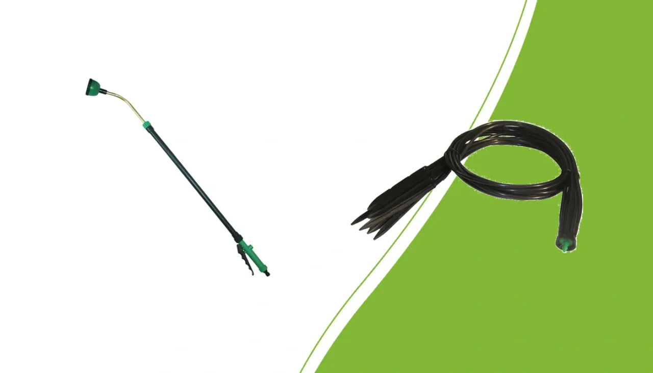 Sproeistok en CNL waterspin voor verschillende manieren van water geven