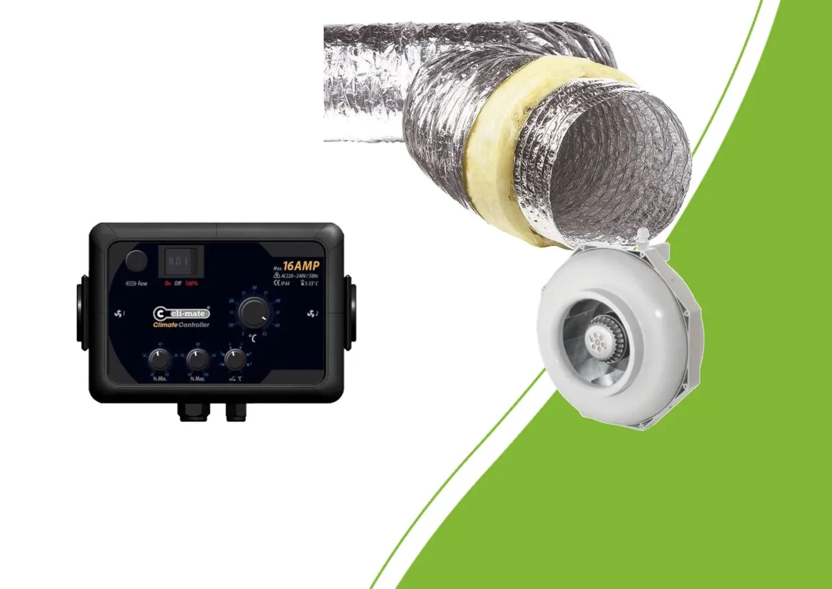 Sonoconnect luchtslang, Cli-mate regelaar en Can-Fan ventilator