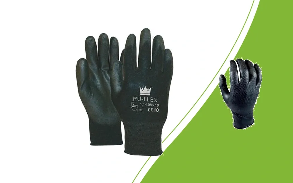 PU-flex en Grippaz nitril handschoenen