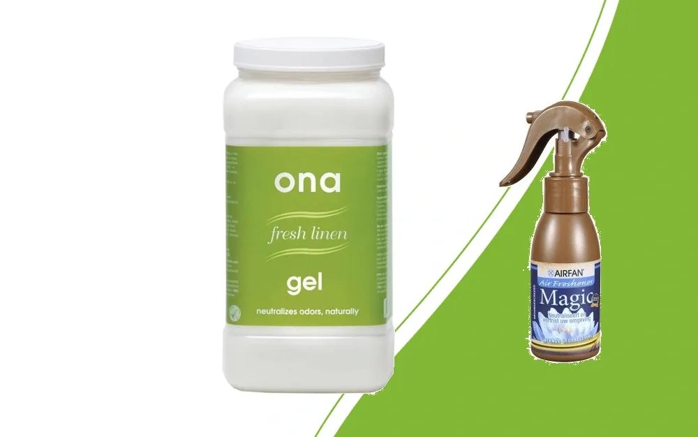 ONA Fresh Linen gel en Airfan Magic voor geurbeheersing