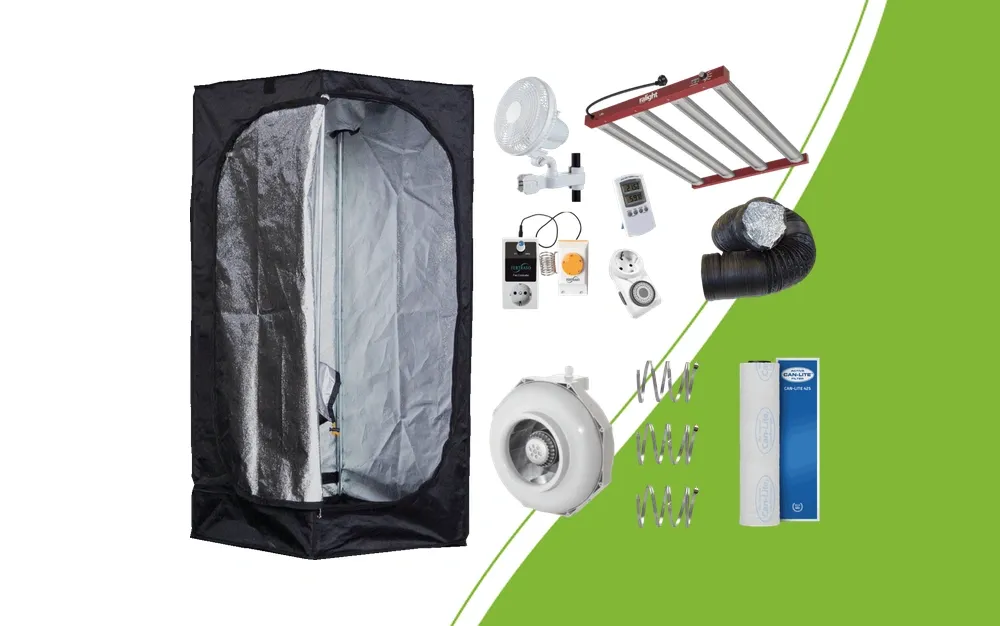 Echte productfoto van Mammoth Lite 60 Starter-set met de losse onderdelen