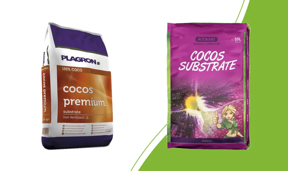 Plagron Cocos Premium en Atami Cocos substraat