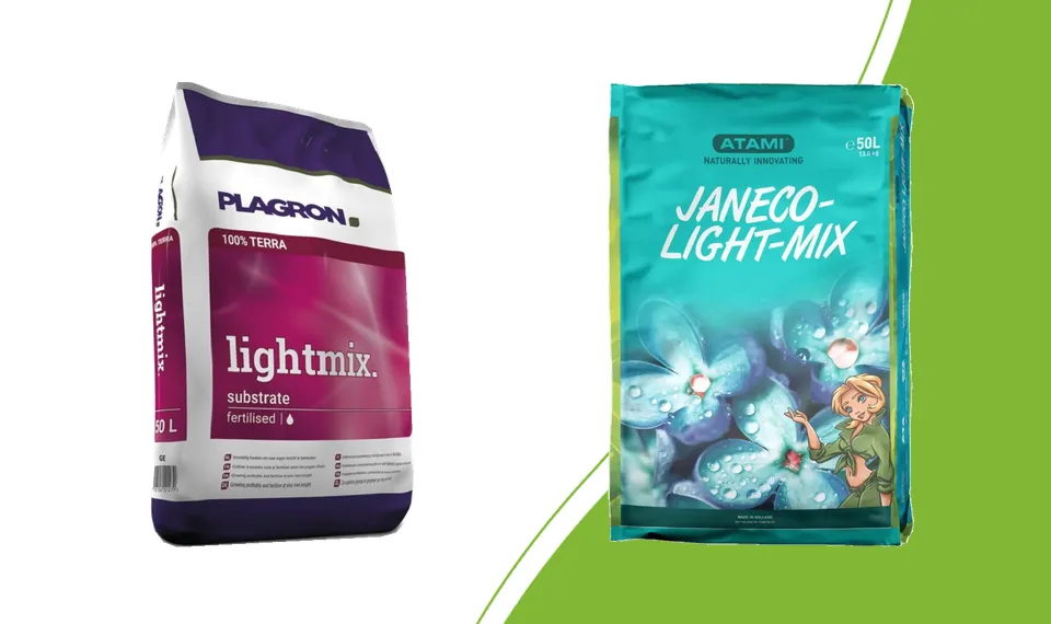 Plagron Lightmix en Atami Janeco lightmix voor potgrondkeuze