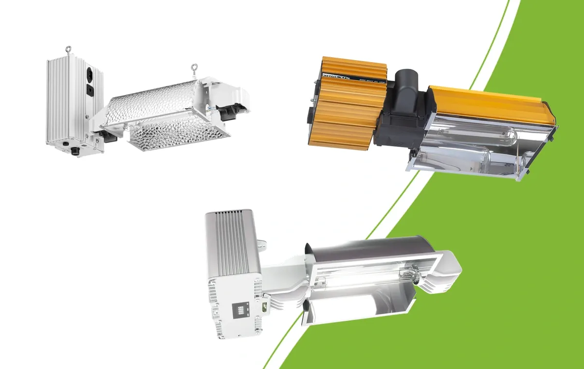 Gavita Pro 6/750e DE FLEX, DimLux Expert MKII 600/750W en DimLux PRO 1000W als losse complete armaturen