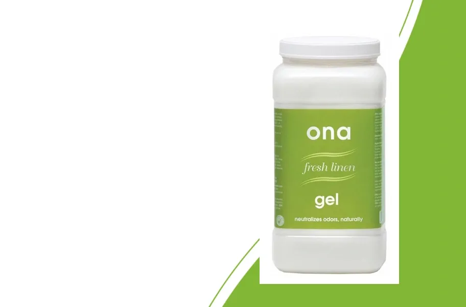 ONA Fresh Linen Gel 3 liter: witte pot met groen Fresh Linen-etiket