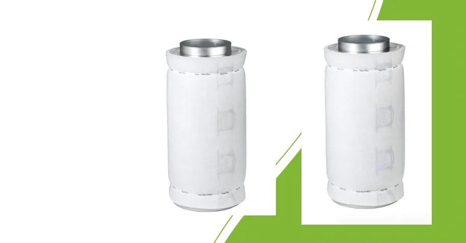 Originele productfoto’s van Heavy carbo HK50 en HK100 koolstoffilters