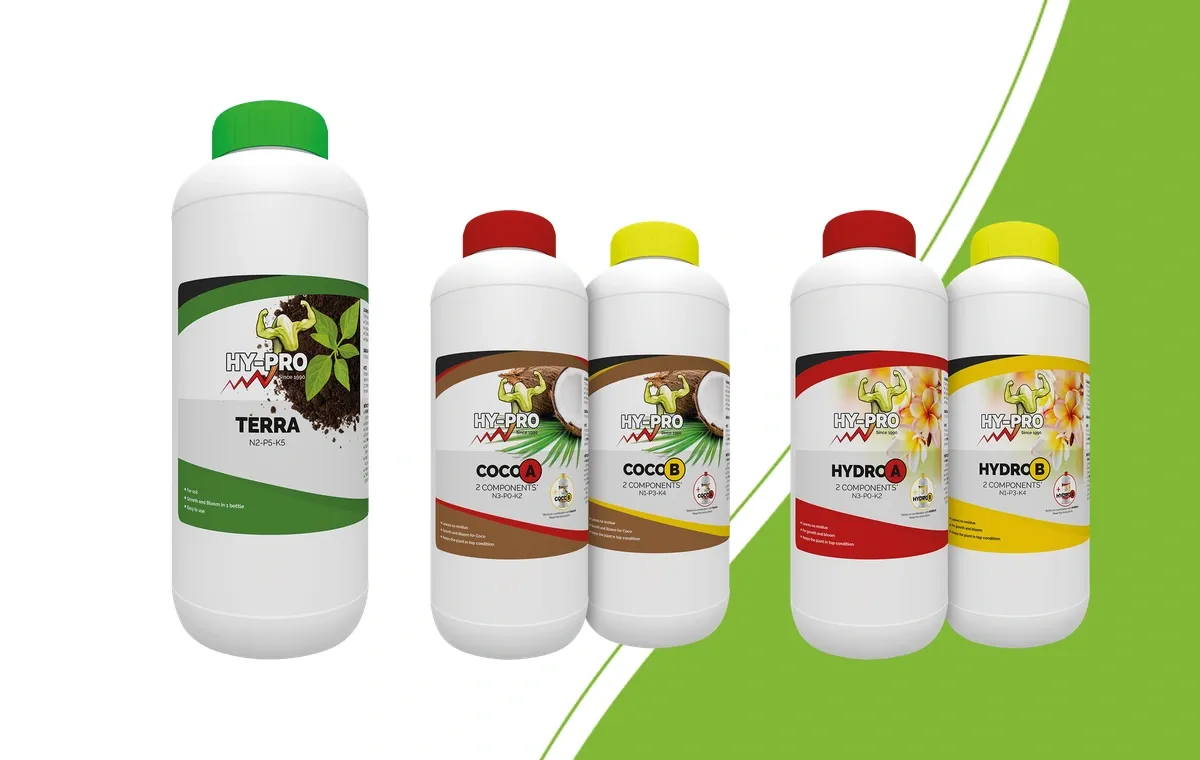 Hy-Pro Terra, Coco A&B en Hydro A&B basisvoeding