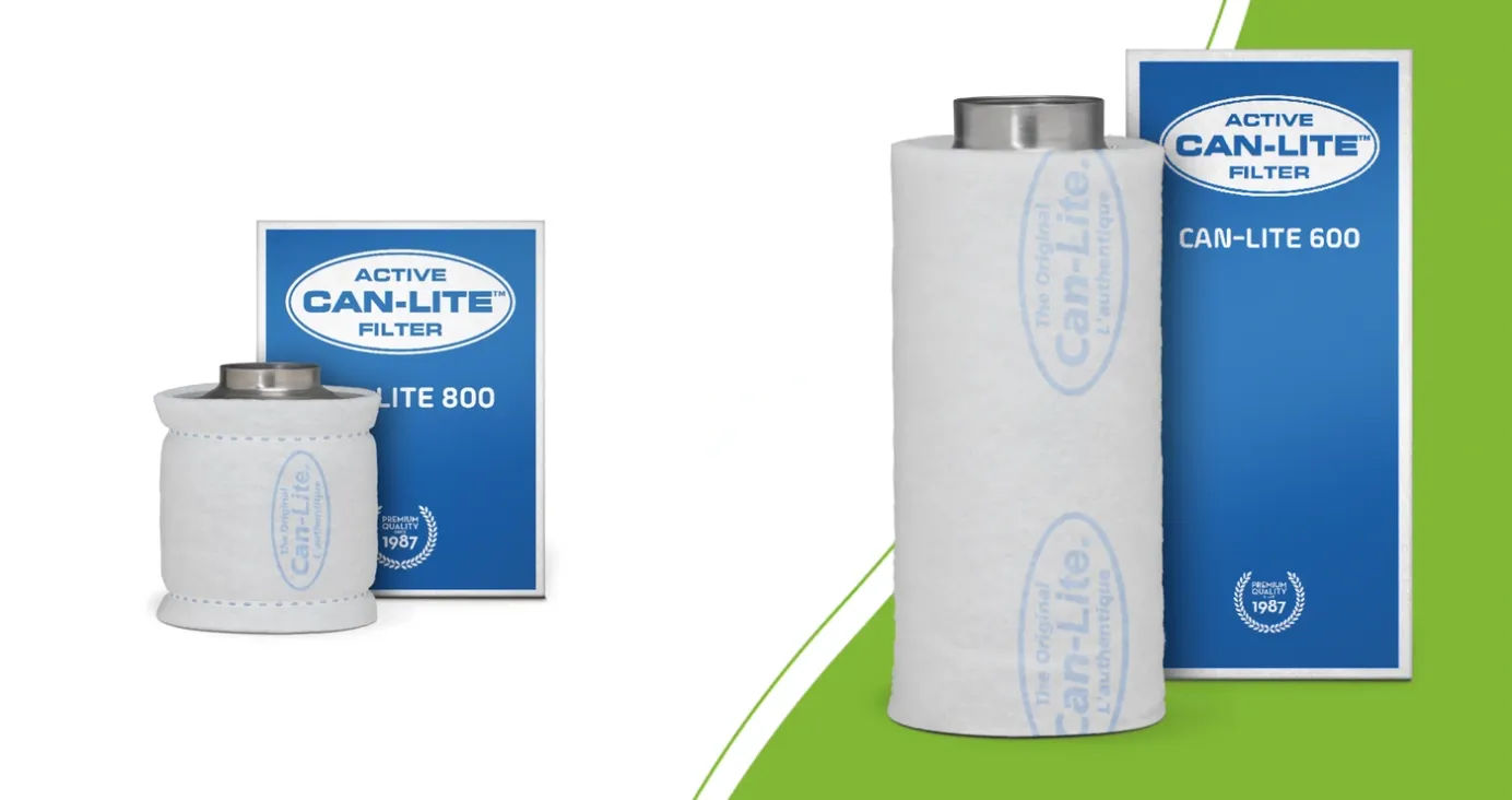CAN-Lite 600 en CAN-Lite 800 koolstoffilters met hun originele verpakking