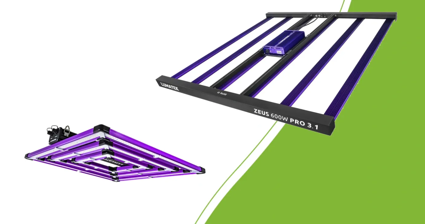 Lumatek Attis 300W PRO en ZEUS 600W PRO 3.1 LED-armaturen