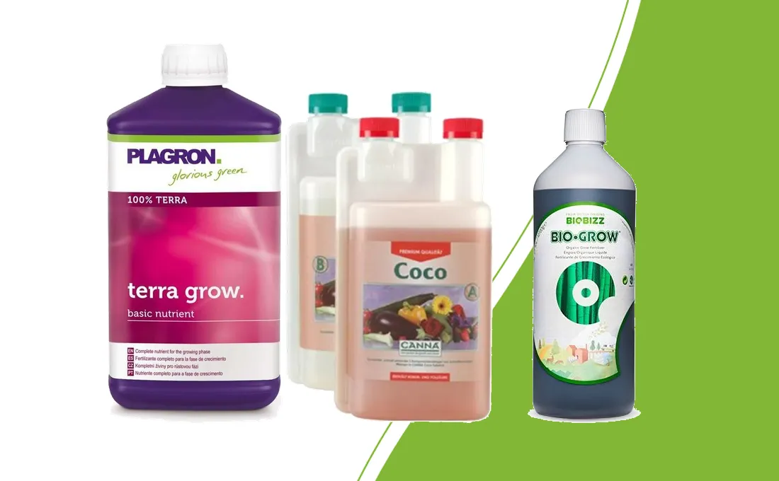Plagron Terra Grow, Canna Coco A&B en BioBizz Bio·Grow