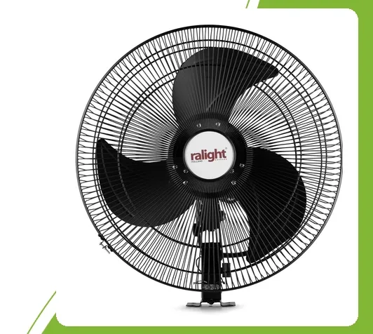 Ralight wandventilator met beschermrooster, verstelbare kop en montagebeugel
