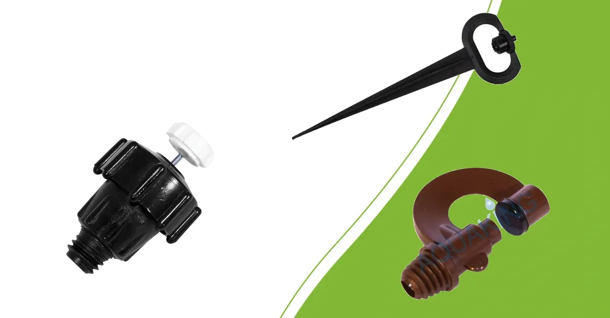 Ray Jet-sproeipen, T-dop 180° en Insigne-kassproeier 360° voor irrigatie