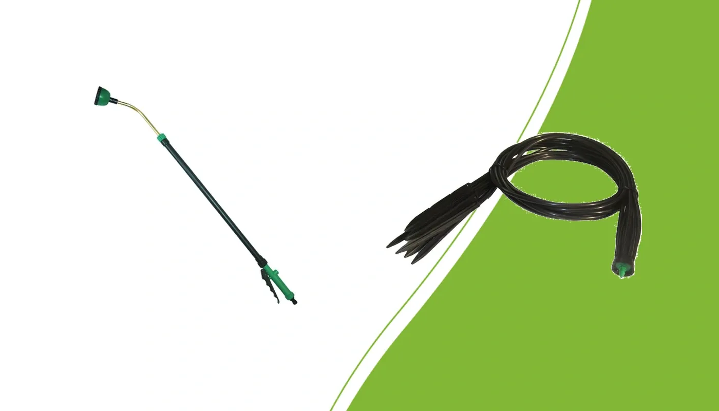 Sproeistok en CNL waterspin voor verschillende manieren van water geven