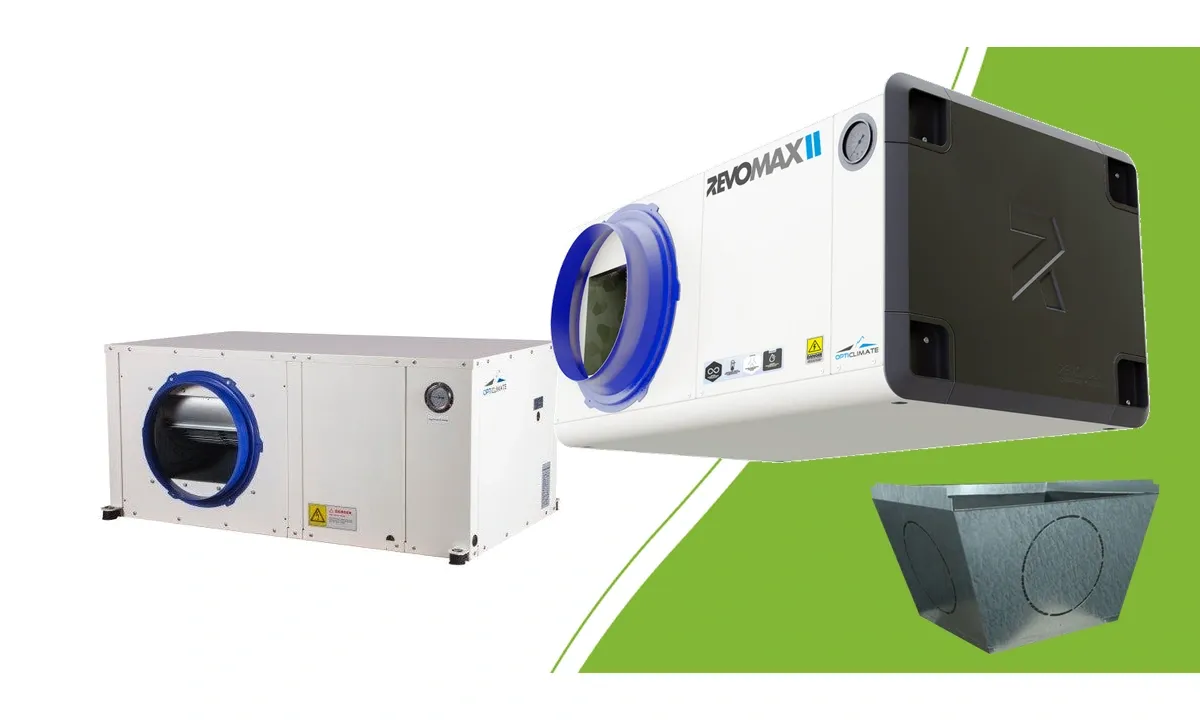 Opticlimate PRO3, RevoMax II en een losse plenumbox als voorbeelden voor de installatiekeuze