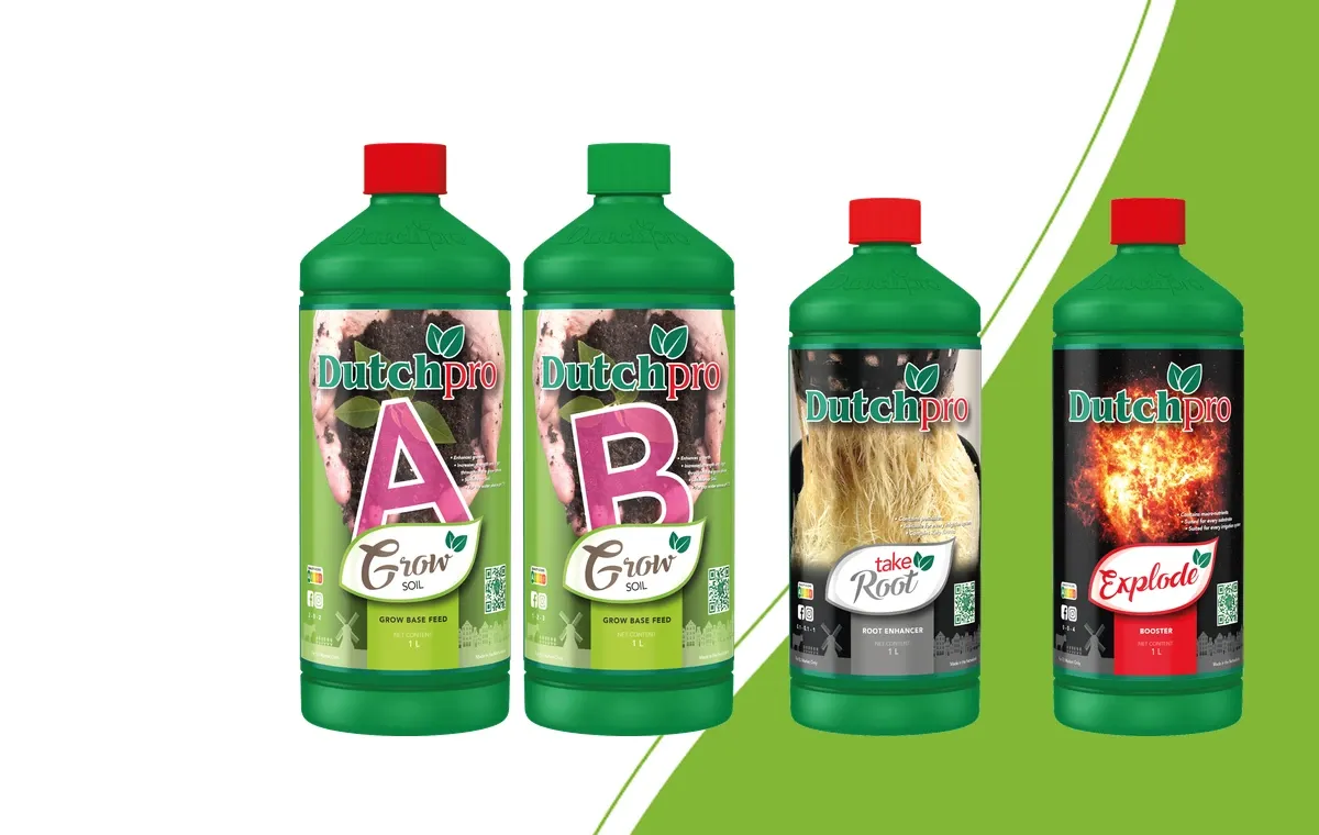 Dutch Pro Soil Groei A en B, Take Root en Explode
