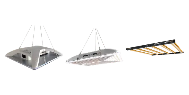 Productselectie voor DimLux LED: Dimlux | LED Kweeklamp | Xplore Series | 100w compact line; Dimlux | LED Kweeklamp | Xplore Series | 200w compact line; Dimlux | LED Kweeklamp | Xplore Series | 730W 9X | 3,0 µmol/J