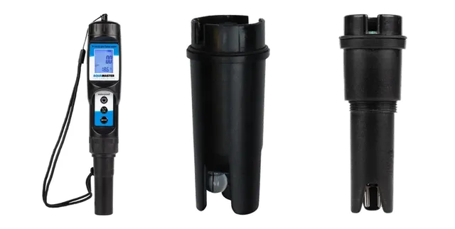 Productselectie voor pH- & EC-meters: Aquamaster P110 Pro Combo pen - PH, EC en TEMP. meter - Waterproof; Aquamaster P110 losse elektrode; Aquamaster P160 losse elektrode