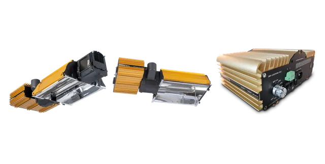 Productselectie voor HPS kweeklampen: Dimlux Expert series 1000W DE; Dimlux Expert series MK2, 600 / 750 W EL UHF DXO; Dimlux Xtreme Series 600-400W 230V output