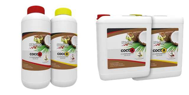 Productselectie voor Hy-Pro plantenvoeding: Hy-Pro | Cocos A&B Plantenvoeding | 1 liter; Hy-Pro | Cocos A&B Plantenvoeding | 10 liter