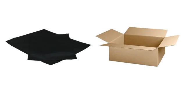 Productselectie voor Oogsten, drogen & verpakken: Aluminium strijkzak, 56x91cm; Doos 55x32x18cm (stekdoos)