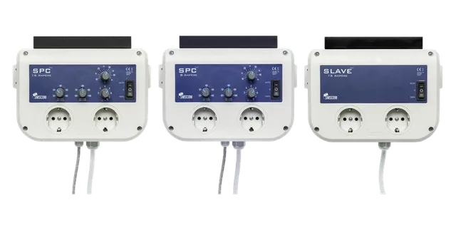 Productselectie voor SMSCOM: SMS COM, Klimaatregelaar SPC 16a MK2; SMS COM, Klimaatregelaar SPC 8a, MK2; SMS COM, SPC 16a SLAVE MK2