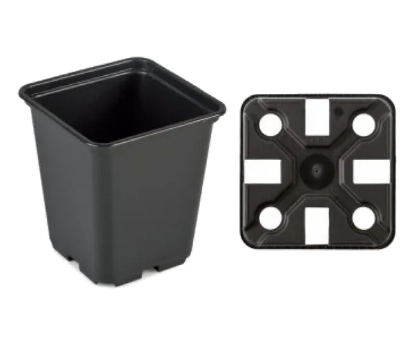 Voorgroeipot van 0,5 liter met zichtbaar bodemdetail