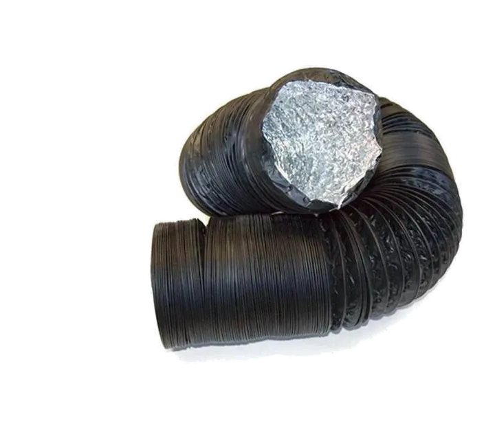Zwarte Combi Connect luchtslang met aluminium binnenlaag