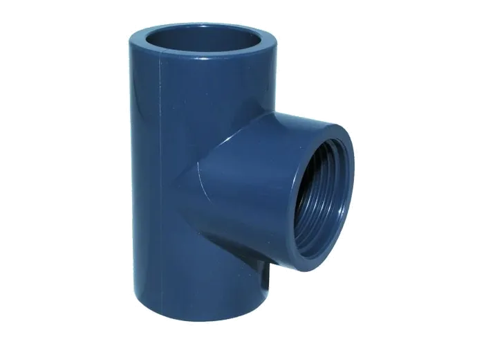 PVC T-stuk 32 mm met 1 inch binnendraad