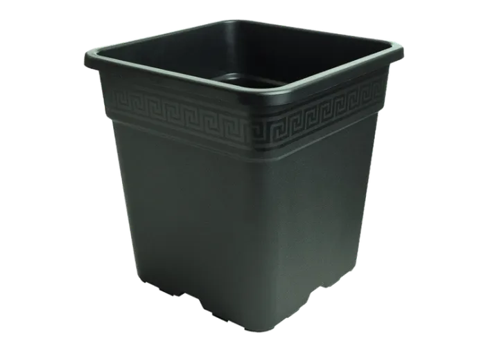 Vierkante kunststof kweekpot van 25 liter