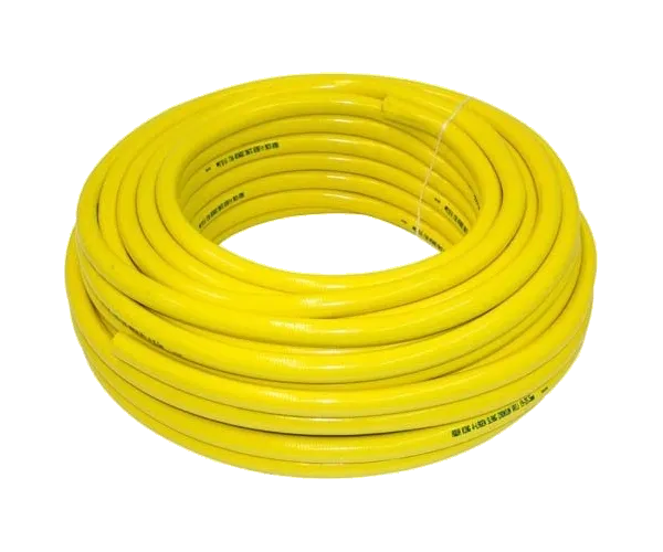 Gele tuinslang van 12,5 mm op rol